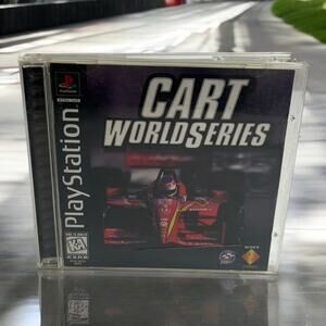Cart World Series PS1 Sony PlayStation 1 1997 CIB Complete Video Game Retro Vtg